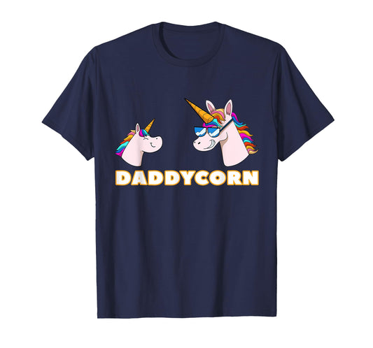 Daddycorn Daddy 1 Kid Father Unicorn Father's Day T-Shirt