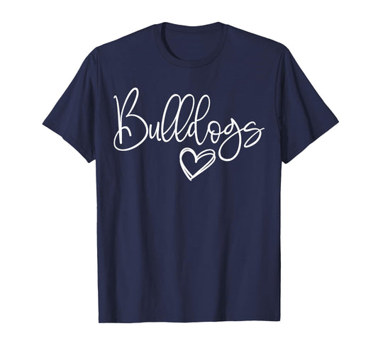 Mascot Sports School Spirit Bulldogs Back to School Shirt T-Shirt