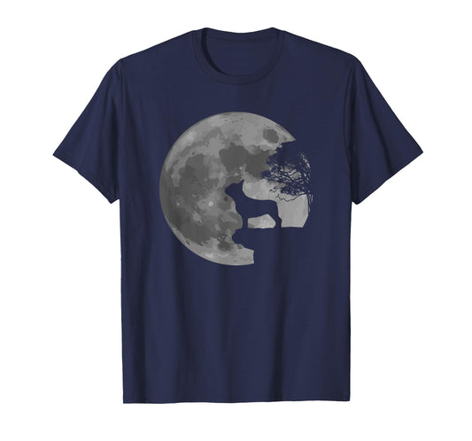 French Bulldog Dog Full Moon Howl Frenchie T-Shirt