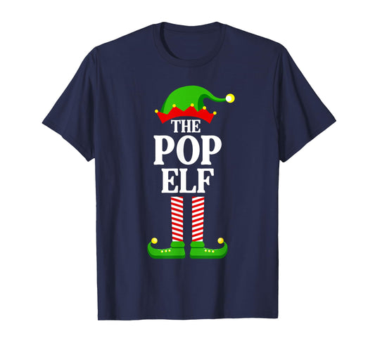 Pop Elf Family Matching Group Funny Christmas T-Shirt
