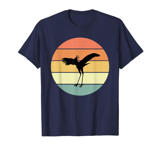 Retro Secretary Bird Apparel Birds Love Birding T-Shirt
