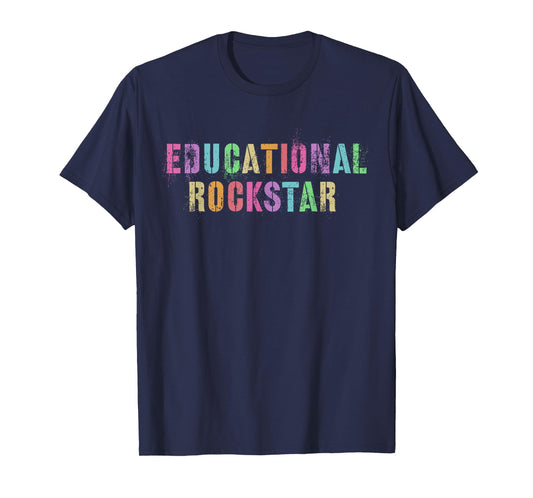 I Prefer Term EDUCATIONAL ROCKSTAR Teacher Principal Team Men Women Kids T-Shirt