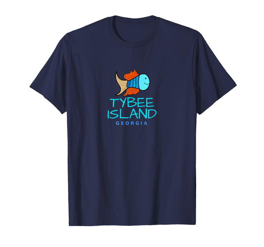 Tybee Island T-Shirt, Fish Vacation Tybee Georgia Shirt T-Shirt