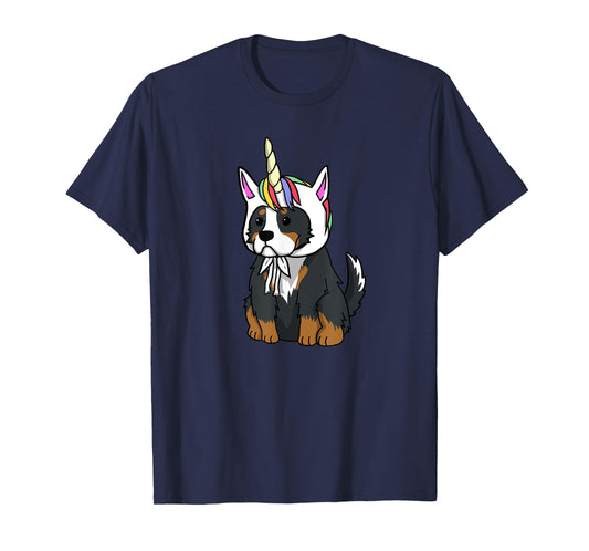 Bernese Mountain Dog Unicorn Hat Funny Dog Gift Men Women Girls Kids T-Shirt
