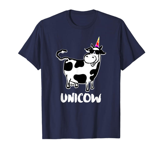 Unicow. Cute Dairy Cow Farmer Shirt Funny Cow Lover Gift T-Shirt