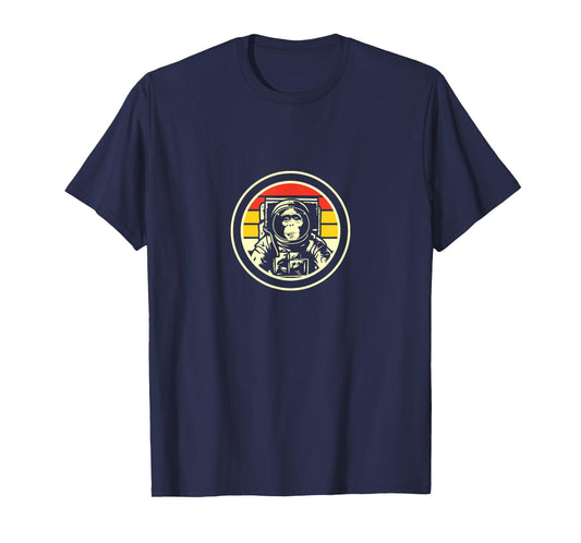 Retro Astronaut Space Monkey T-Shirt