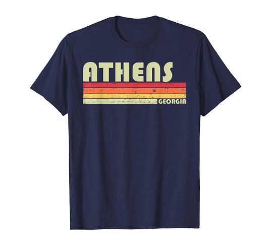 ATHENS GA GEORGIA Funny City Home Roots Gift Retro 70s 80s T-Shirt