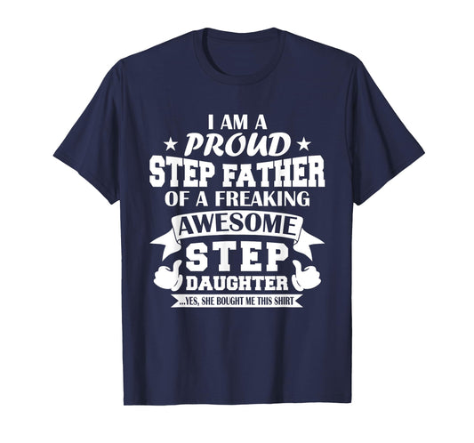 Step Father Chrisrmas Fathers Day from Step Daughter Stepdad T-Shirt