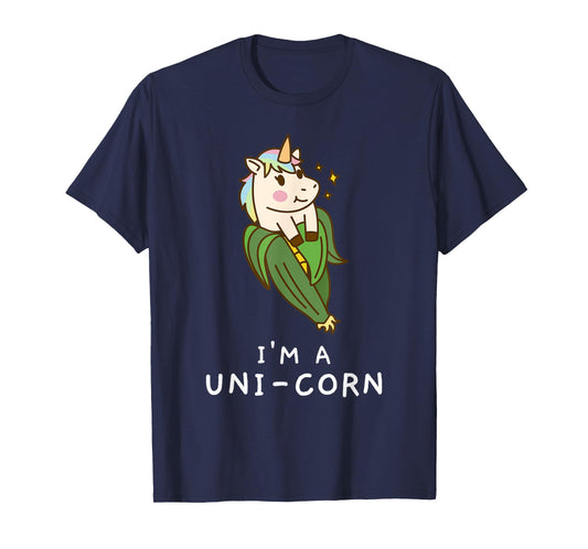 Funny Unicorn Corn Pajamas Girls Tshirt Kids Farmer Gifts T-Shirt