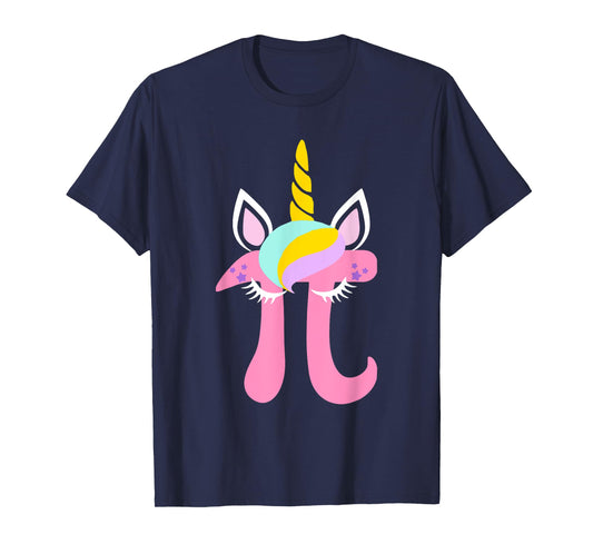 Unicorn Pi Symbol Funny Math Nerd for Men Women Kids T Shirt T-Shirt