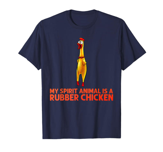 Funny Rubber Chicken Art For Men Women Giant Rubber Chicken T-Shirt