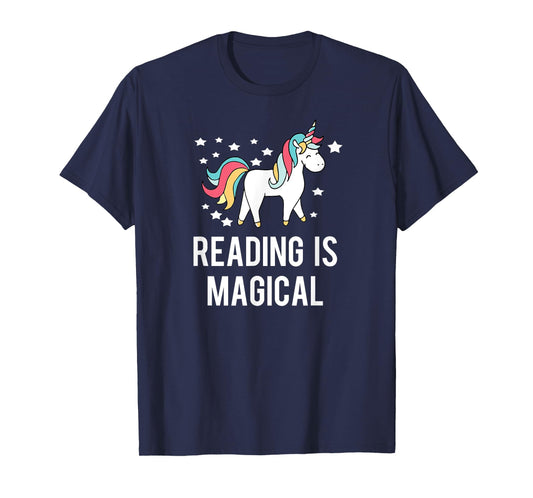 Reading Is Magical Unicorn Shirt To Promote Reading T-Shirt