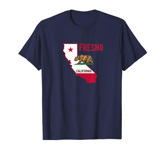 Fresno - California Flag / Cool Vintage Design of Fresno CA T-Shirt
