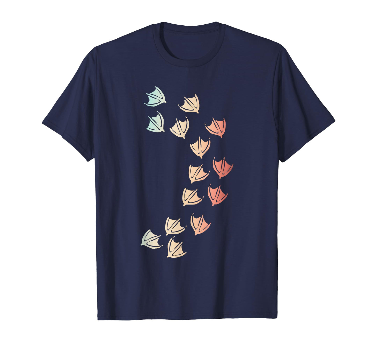 Animal Lover Duck Footprint Farm Bird Duck T-Shirt