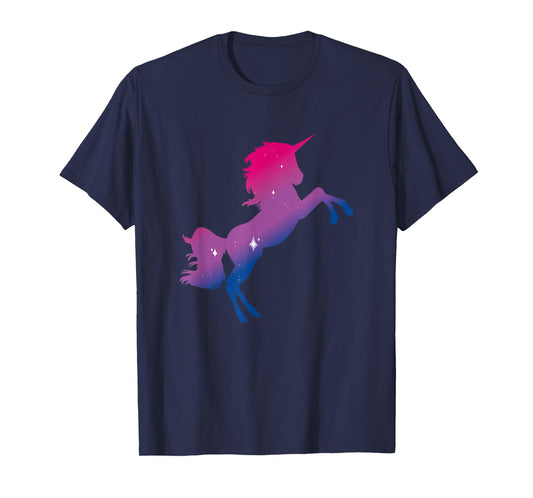 Pride Month Queer Bi Bisexuality Flag Unicorn LGBT Bisexual T-Shirt
