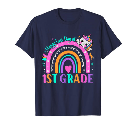 1st Grade Happy Last Day Of School Teacher Students Unicorn T-Shirt