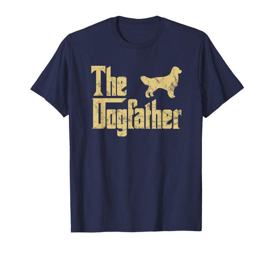 The Dogfather Golden Retriever Funny Dog Owner T-Shirt for Men Women Kids