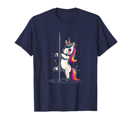 Pole Dance Dancing Unicorn Exotic Dancer Cute T-Shirt