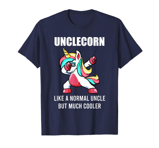 Funny Uncle Unicorn Unclecorn Tee Dab Birthday Fun Mens Gift T-Shirt