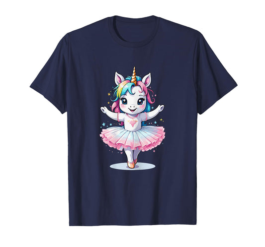 Cute Unique & Modern Unicorn Ballet & Ballerina T-Shirt