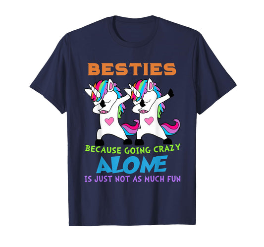 cute unicorn besties best friends for ever T-Shirt