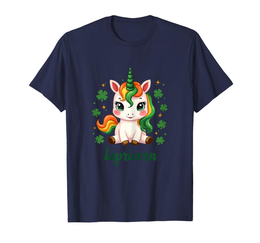 St Patricks Day Unicorn Cute Saint Pattys Girls Lepricorn T-Shirt