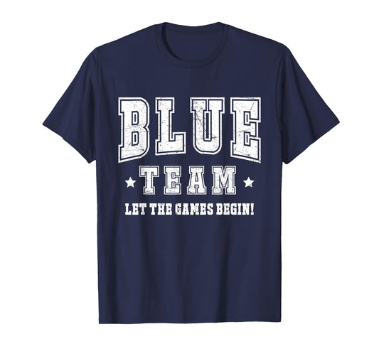 Blue Field Day Team Spirit Squad Let The Games Begin 2024 T-Shirt