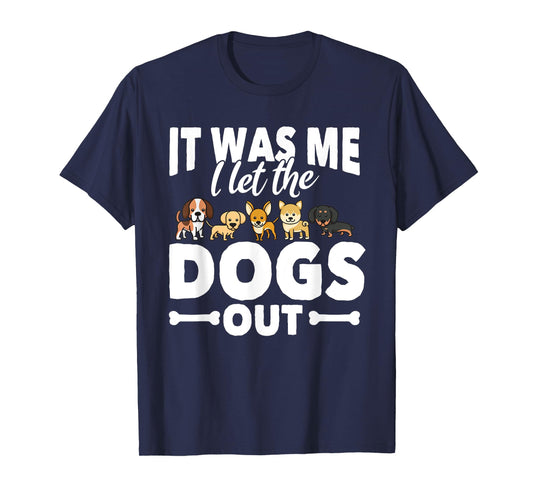 Funny Dog Gift Dog Owners Walking T-Shirt for Men Women Kids