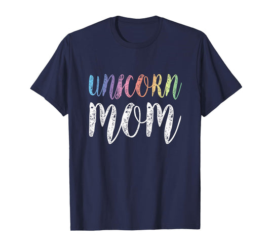 Womens Unicorn Mom TShirt Mother's Day T-Shirt