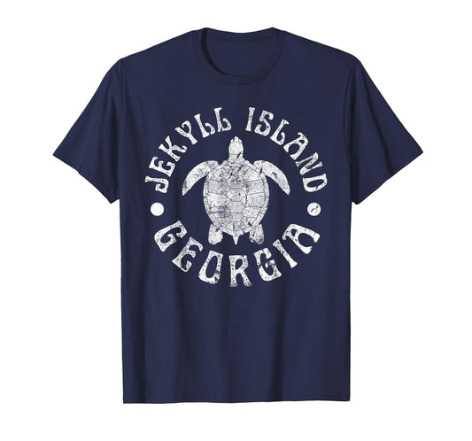 Jekyll Island Georgia Beach Sea Turtle Summer Vacation Men Women Girls Kids T-Shirt