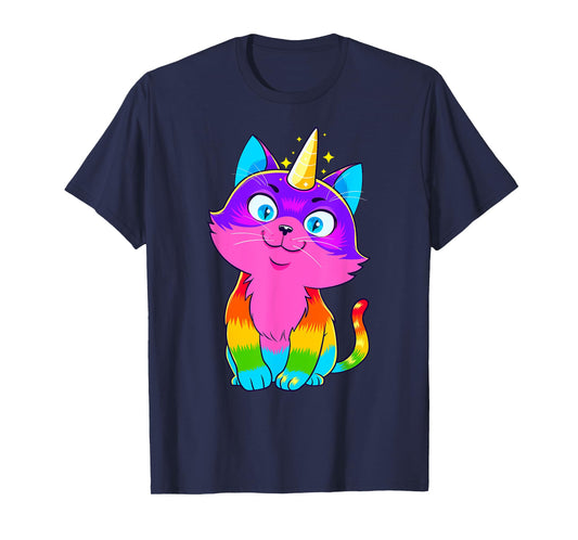 Caticorn Unicorn Cat Unikitty Kittycorn Cats Girls Women T-Shirt