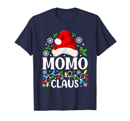 Momo Claus Funny Christmas Family Matching Grandma T-Shirt