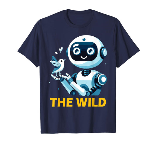 Wild Retro Vintage Machine ROBOT Art Science & Math Boy Kid T-Shirt