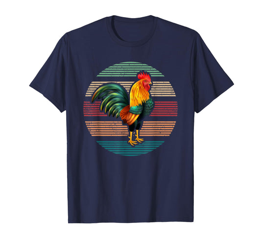 Roosters Lover Gift Vintage Retro Rooster T-Shirt