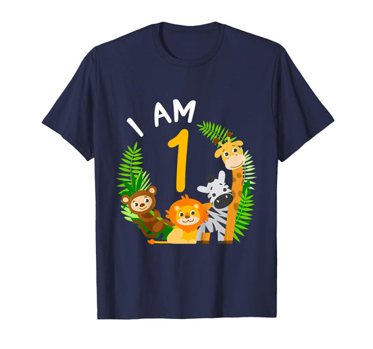 1st birthday children's birthday first birthday jungle T-Shirt