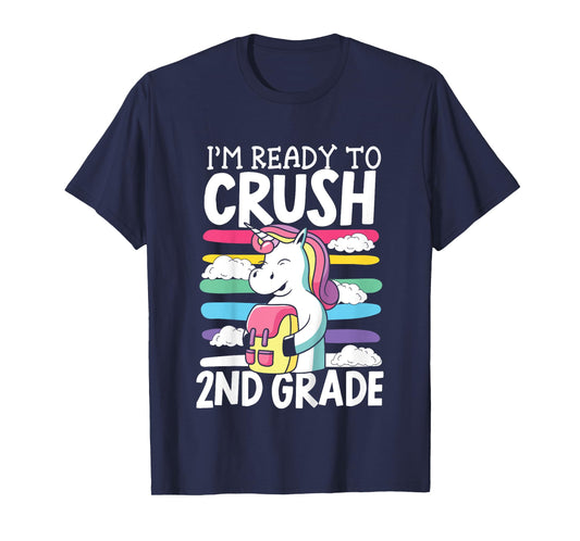 Kids I'm Ready To Crush 2nd Grade First Day Of School T-Shirt