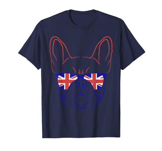 Great Britain Flag Shirt Independence Day Symbol English Dog T-Shirt