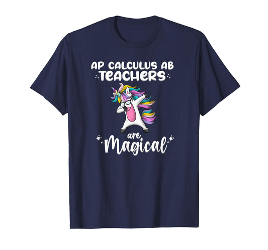 Unicorn Girl AP Calculus AB Teacher Gift Love Awesome Funny T-Shirt