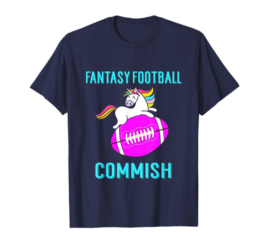 Unicorn Fantasy Football Commissioner Tshirt T-Shirt