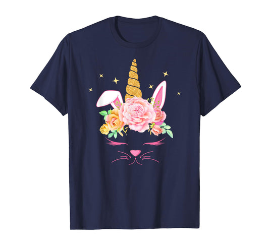 Bunnycorn Unicorn Bunny Funny Easter T-Shirt For Girls T-Shirt