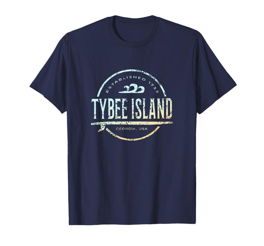 Tybee Island - Retro Tybee Island Georgia Vintage Surf T-Shirt