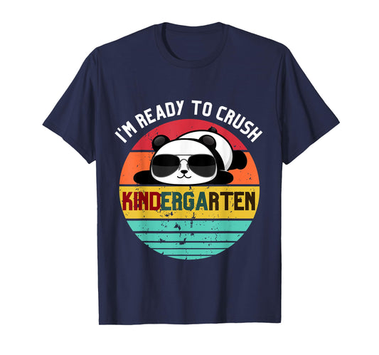 I'm Ready To Crush Kindergarten Panda First Day of School T-Shirt