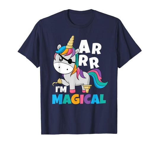 I'm Magical Caribbean Freebooter Toddler Girl Unicorn Pirate T-Shirt