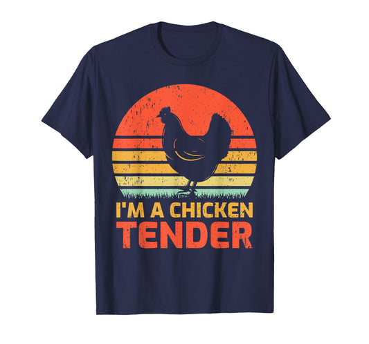 Vintage Chicken Farmer Retro I'm A Chicken Tender T-Shirt