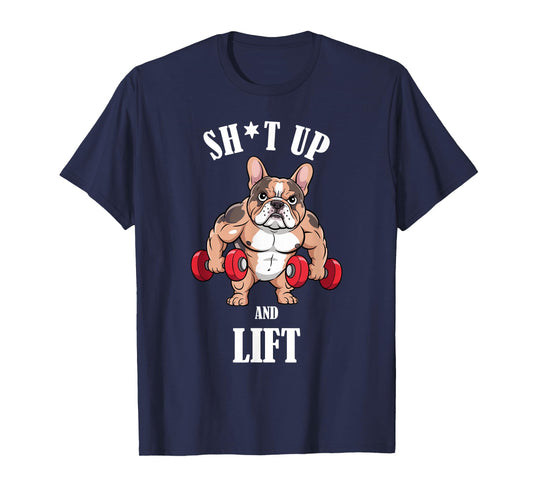French Bulldog Weightlifting Shirt Gym French Bulldog T-Shirt
