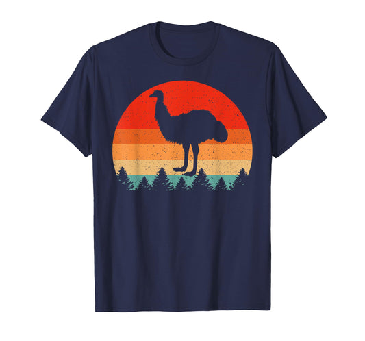 Vintage Retro Emu Birds Lover Emu T-Shirt