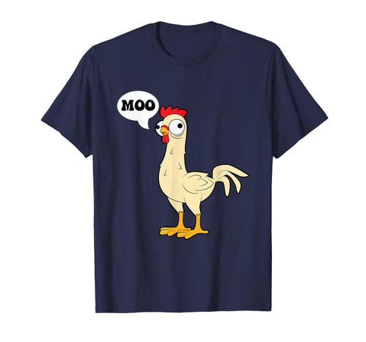 chicken - hen - fowl - cow - funny - joke - dad joke T-Shirt