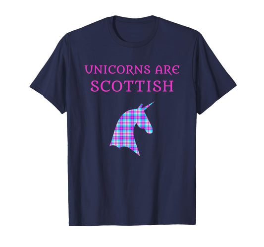 Unicorns Are Scottish Tartan Day Shirt T-Shirt