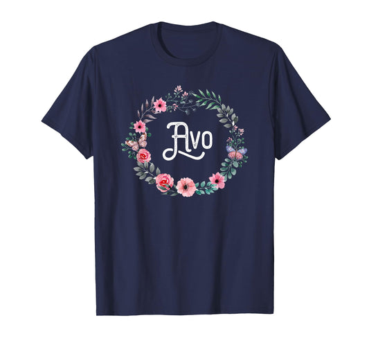 Mother's Day Gift For Portuguese Grandma Floral Avo T-Shirt T-Shirt