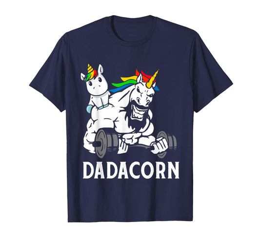 Fathers Day Gift Unicorn Dad Shirt Funny Dadacorn Men T-Shirt